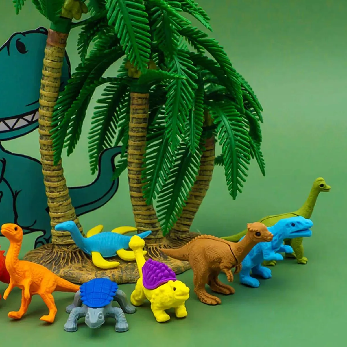 Set gumica za brisanje DINOSAURS (dve vrste) 