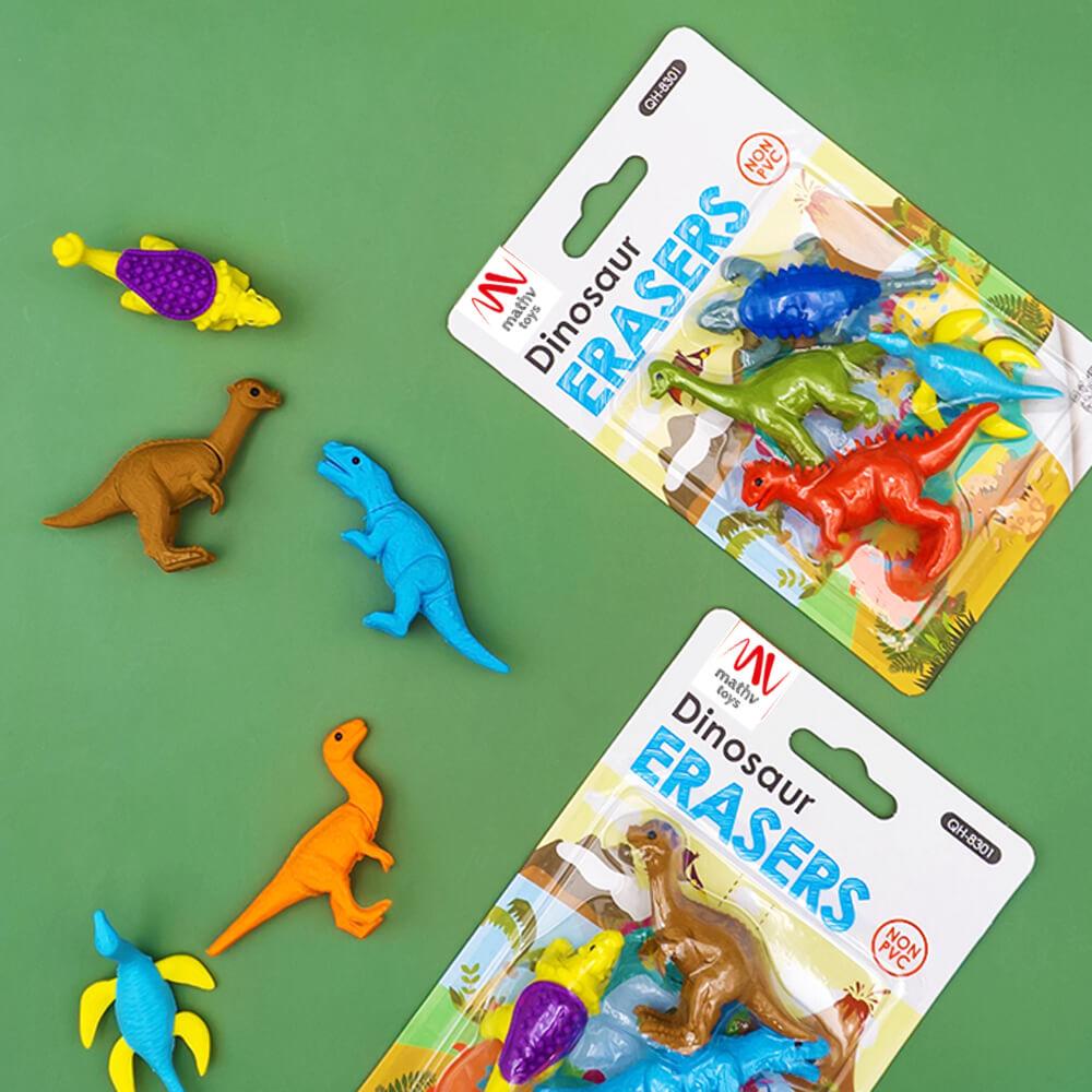 Set gumica za brisanje DINOSAURS (dve vrste) 