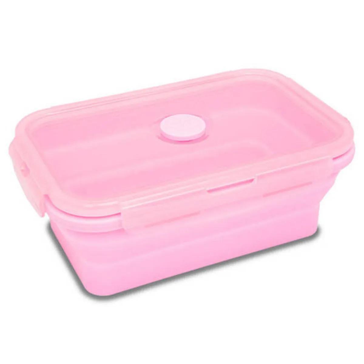 Silikonska kutija za užinu ROZE 800ml 