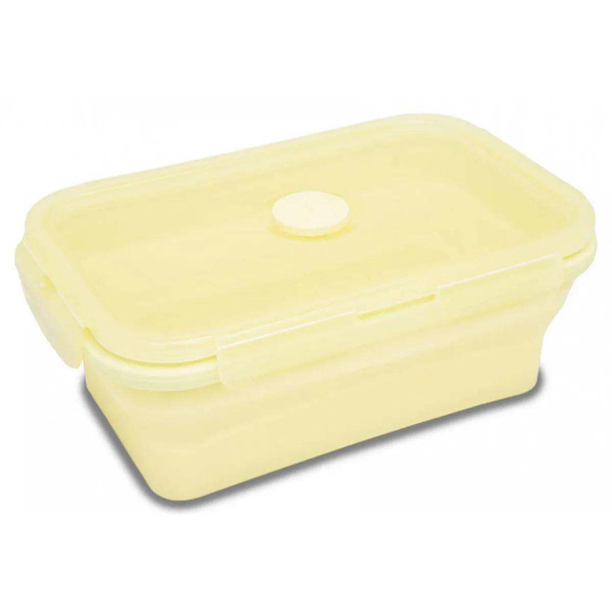 Silikonska kutija za užinu PUDER ŽUTA 800ml 