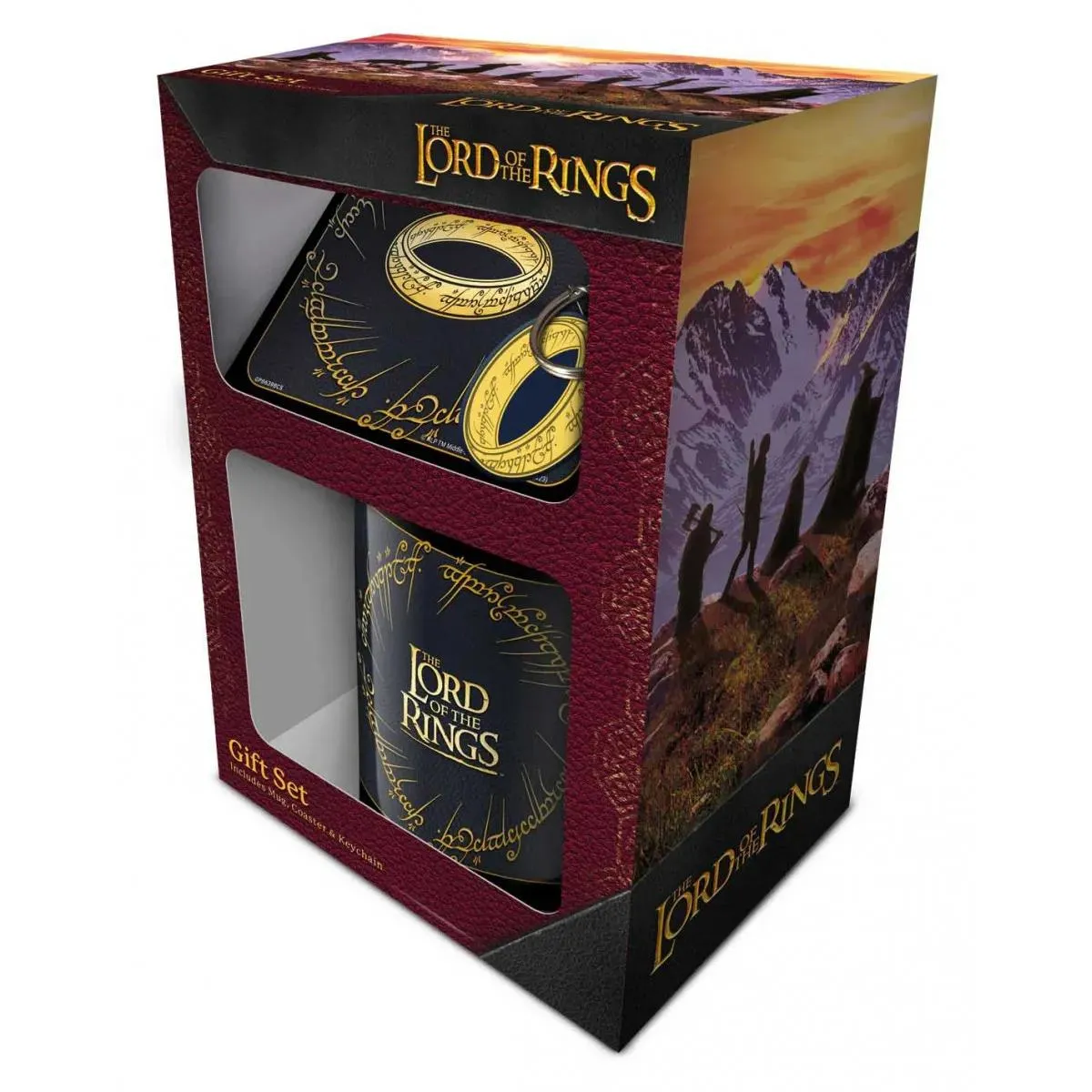 Gift set šolja, podmetač, privezak LORD OF THE RINGS 
