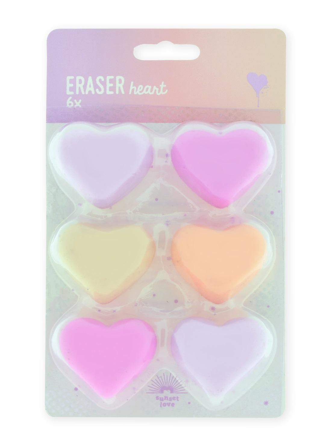 Gumice za brisanje SUNSET LOVE 6 kom 
