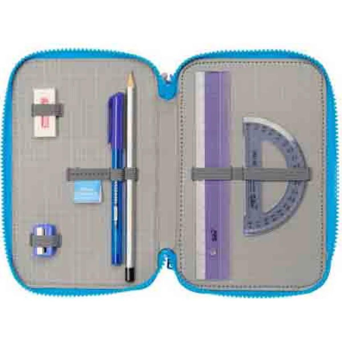 Pernica trodelna puna STITCH plava 