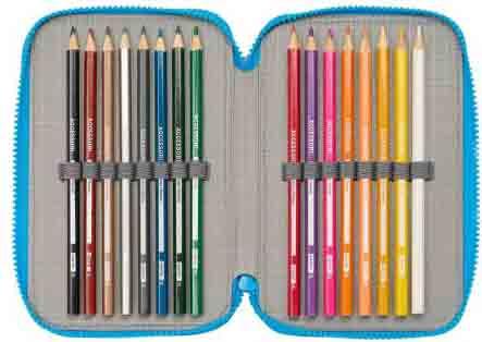 Pernica trodelna puna STITCH plava 