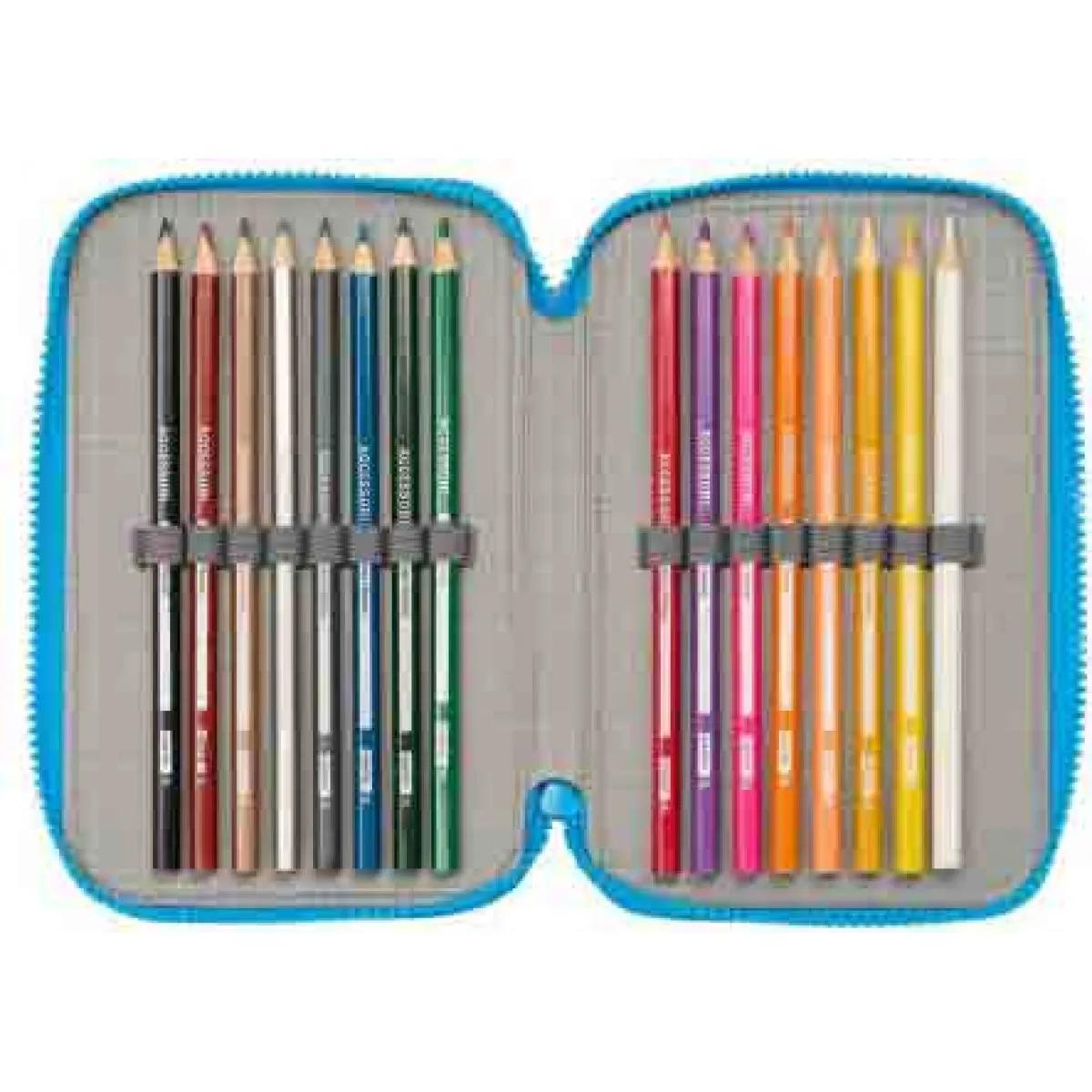 Pernica trodelna puna STITCH plava 