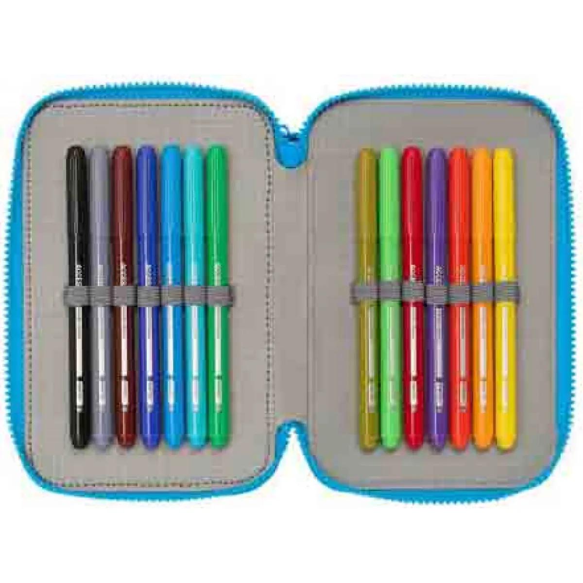 Pernica trodelna puna STITCH plava 