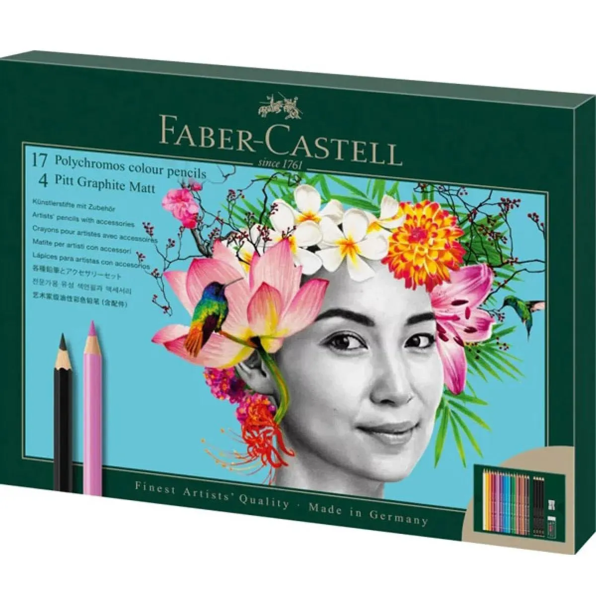 FABER CASTELL umetničke drvene bojice 23kom 