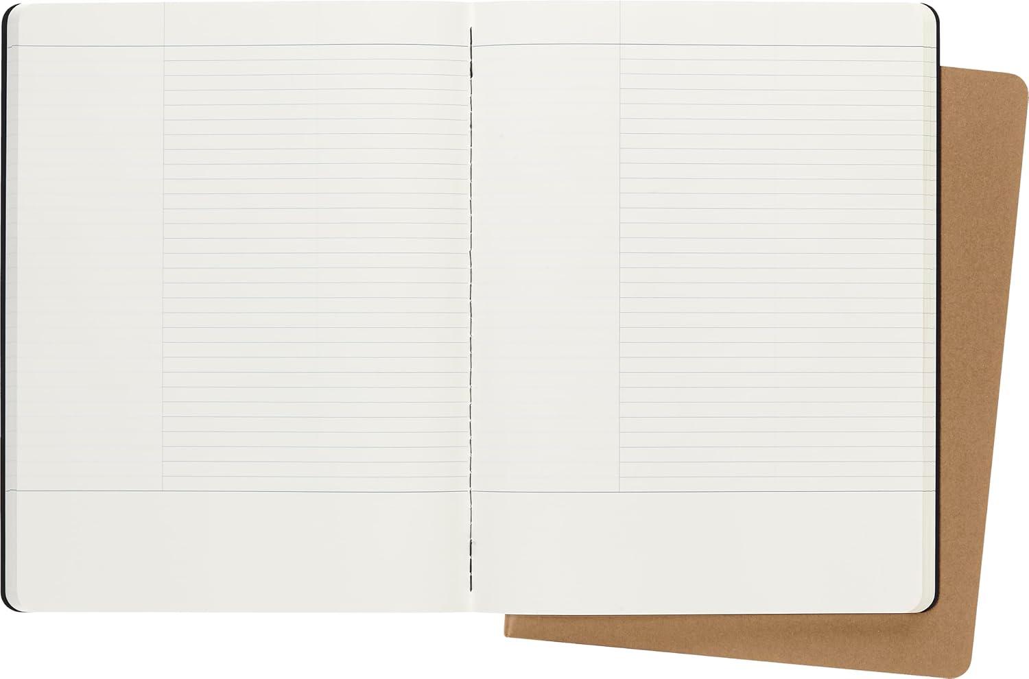 Set dva notesa MOLESKINE Black & Kraft, 19x25 cm, mek povez 