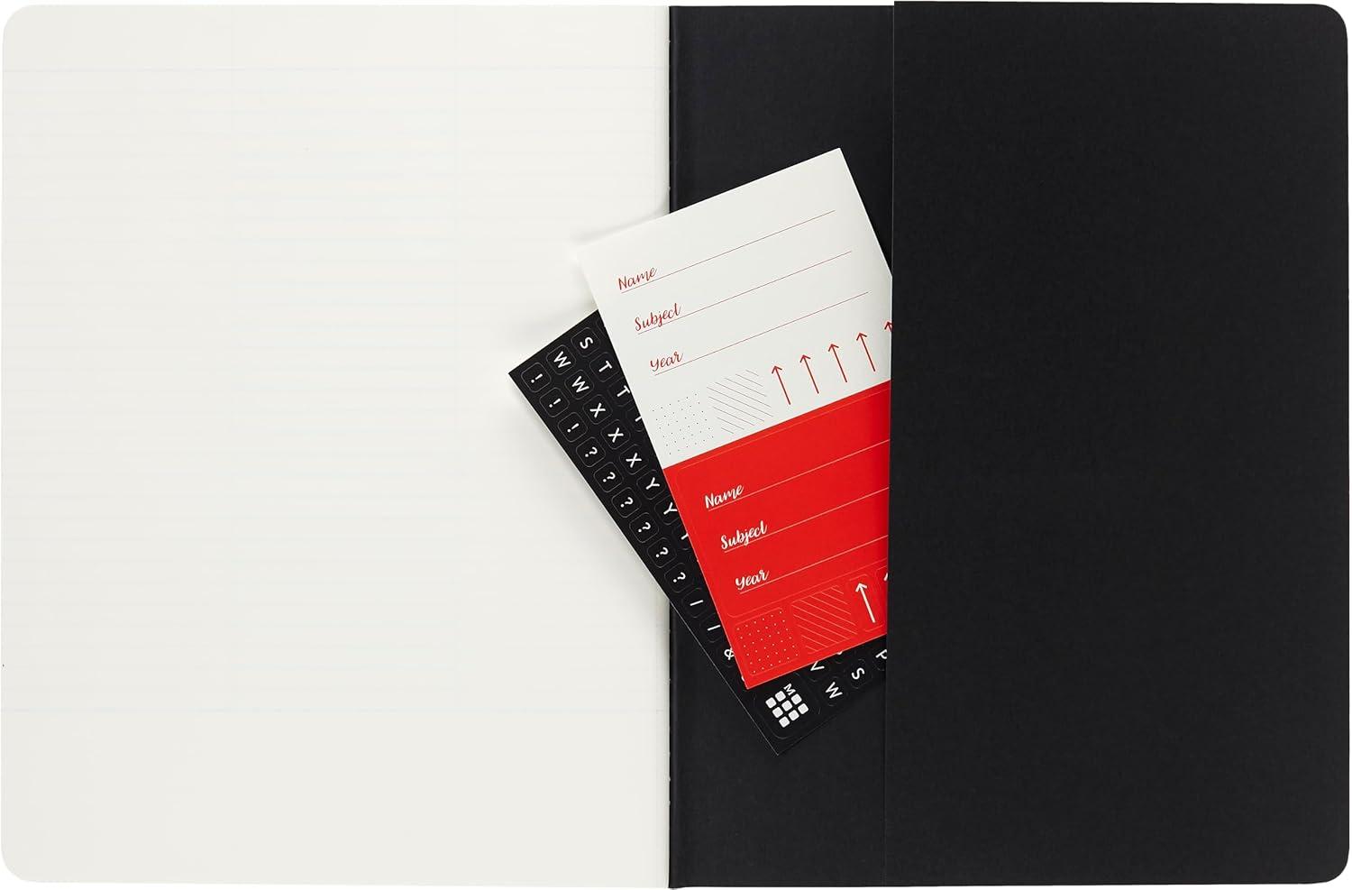 Set dva notesa MOLESKINE Black & Kraft, 19x25 cm, mek povez 