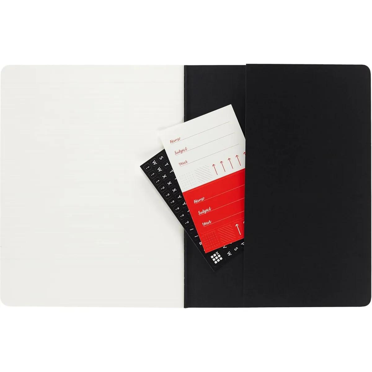 Set dva notesa MOLESKINE Black & Kraft, 19x25 cm, mek povez 