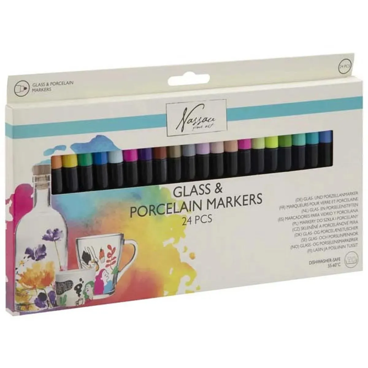 Set 24 marker za staklo i porcelan 