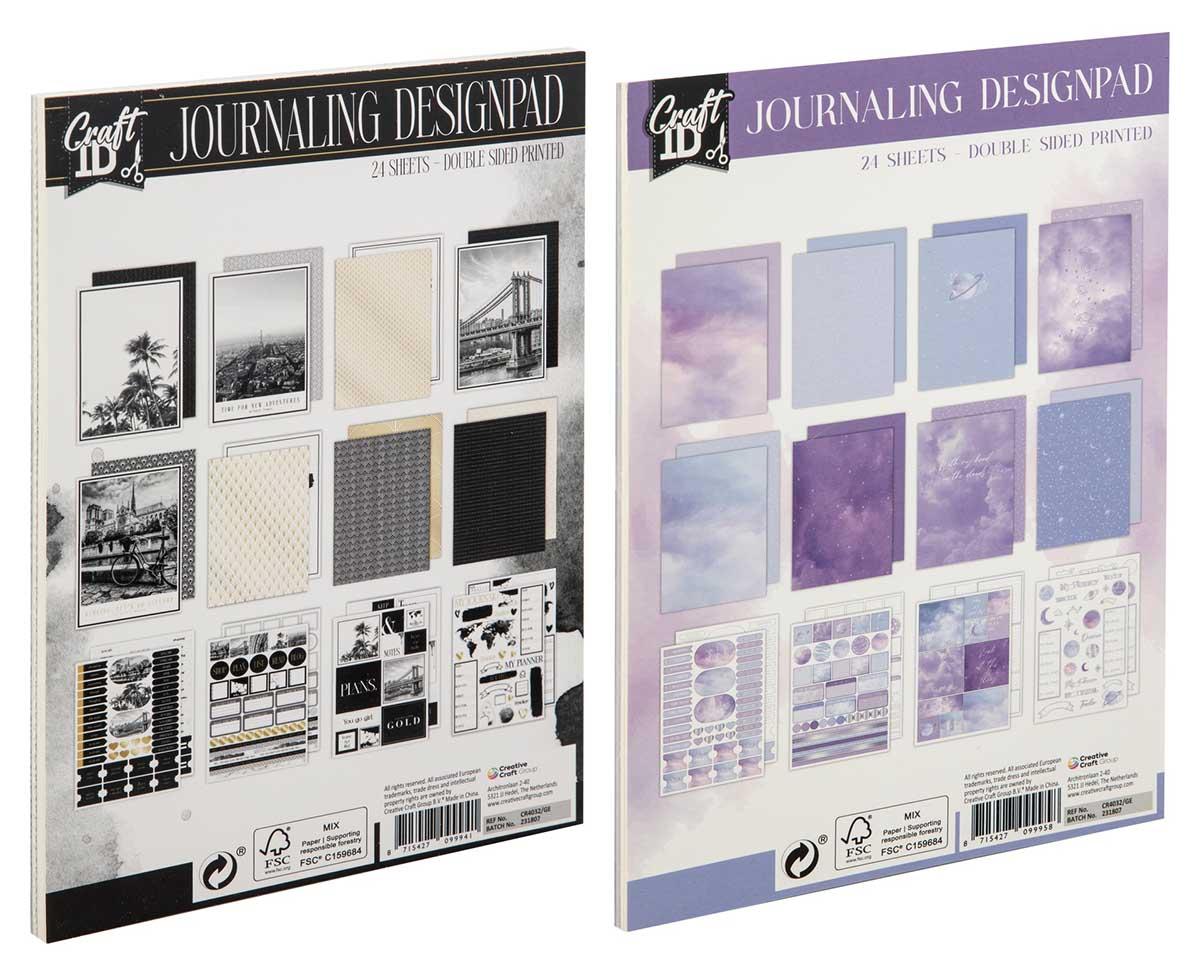 Set A5 za ukrašavanje sveski i dnevnika, 24 lista CRAFT ID (Više vrsta) 