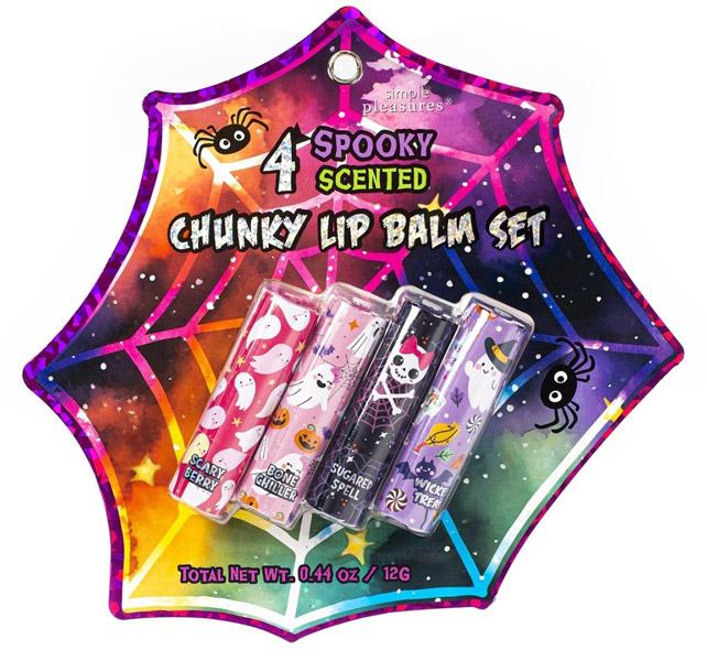Set četiri balzama za usne SPIDERWEB HALLOWEEN 