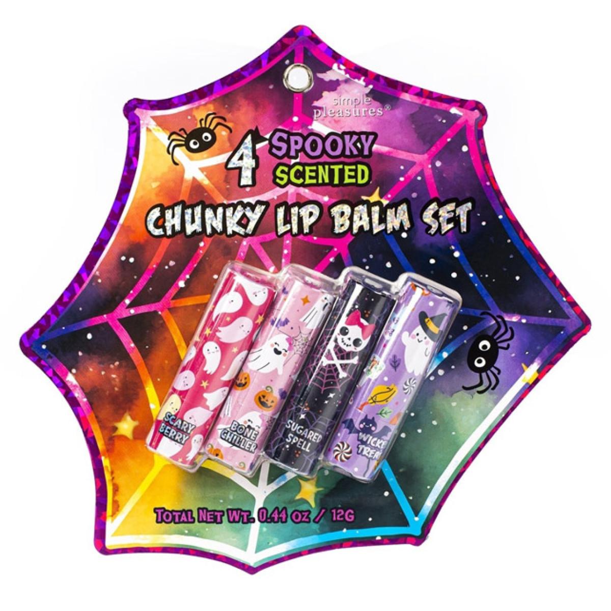 Set četiri balzama za usne SPIDERWEB HALLOWEEN 