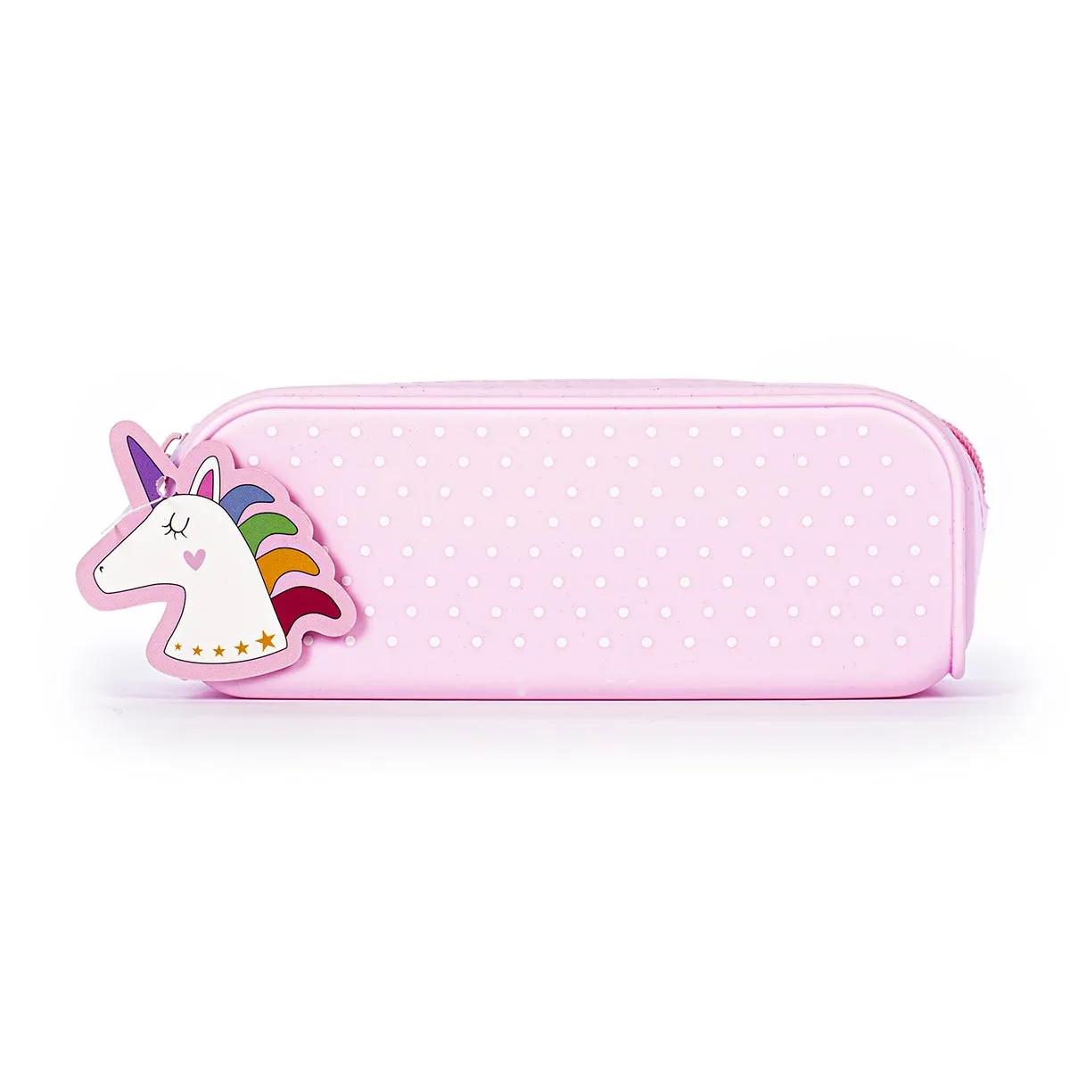Školska pernica prazna JEDNOROG pink 