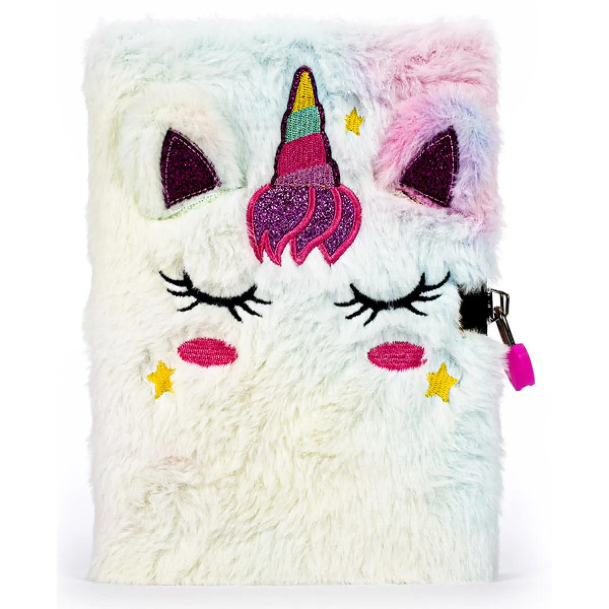 Plišani dnevnik sa ključem JEDNOROG 