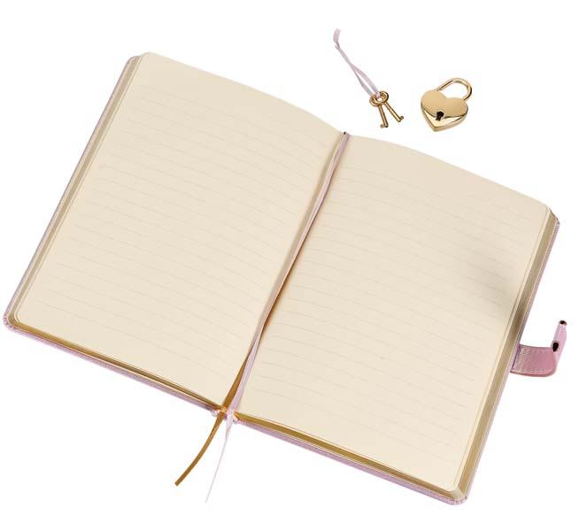 VICTORIA'S JOURNALS dnevnik sa ključićem ROZE 