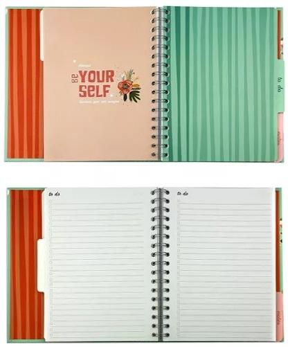 VICTORIA'S JOURNALS nedeljni planer B5 FLOWERS 