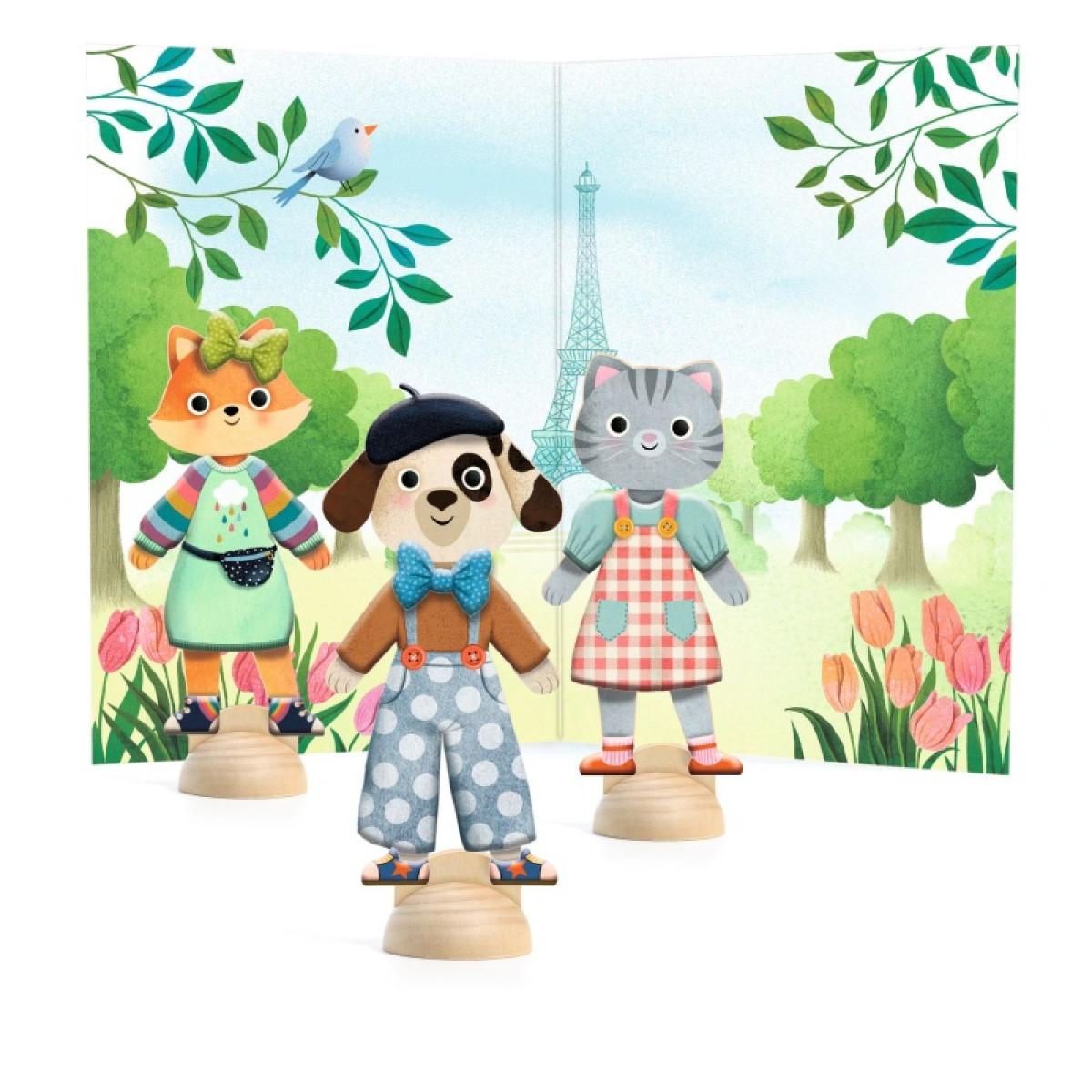 Kreativni set za oblačenje lutkica BONJOUR PARIS 