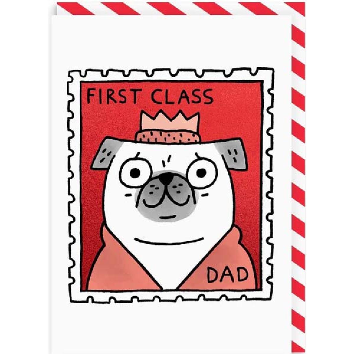Čestitka FIRST CLASS DAD 