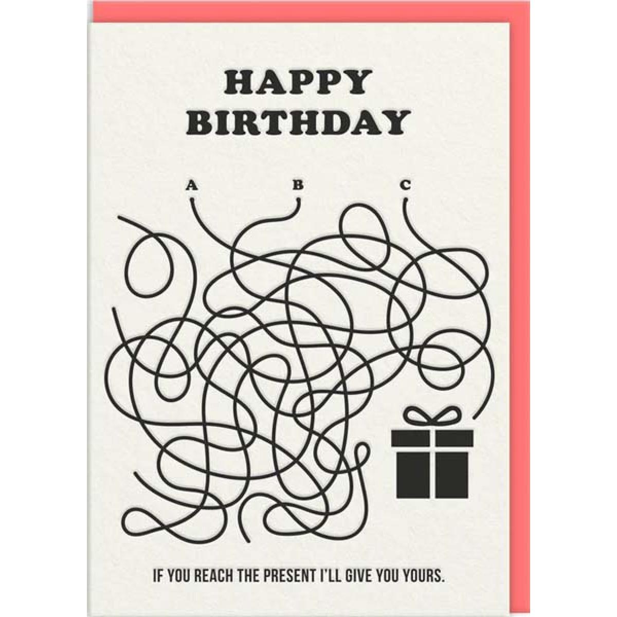 Rođendanska čestitka LINE MAZE 