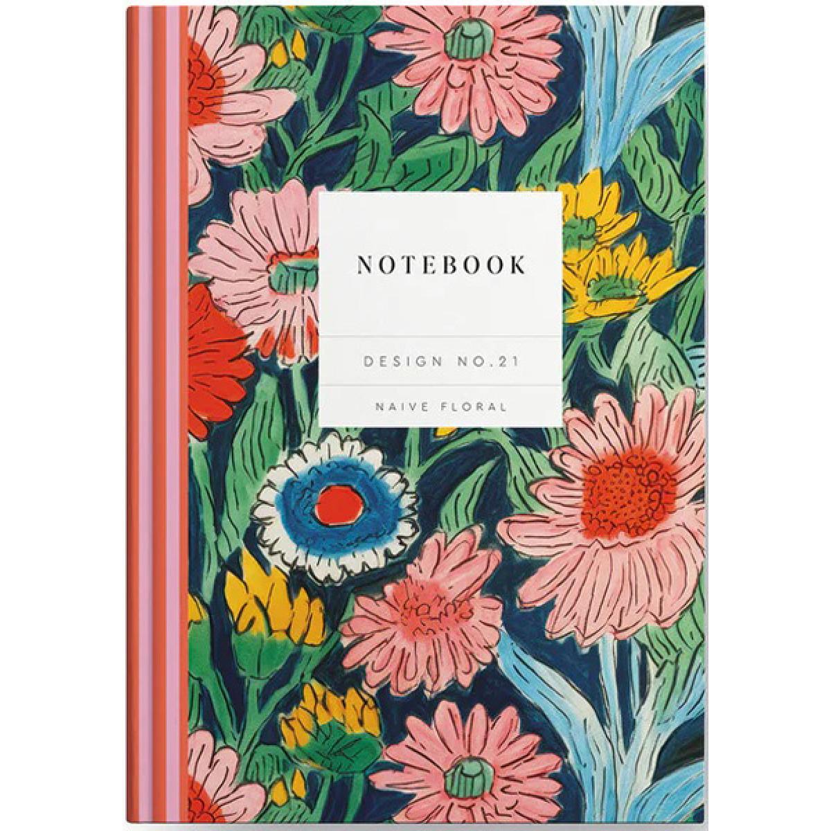 Notes A5 na linije TP, NAIVE FLORAL KALEIDO 