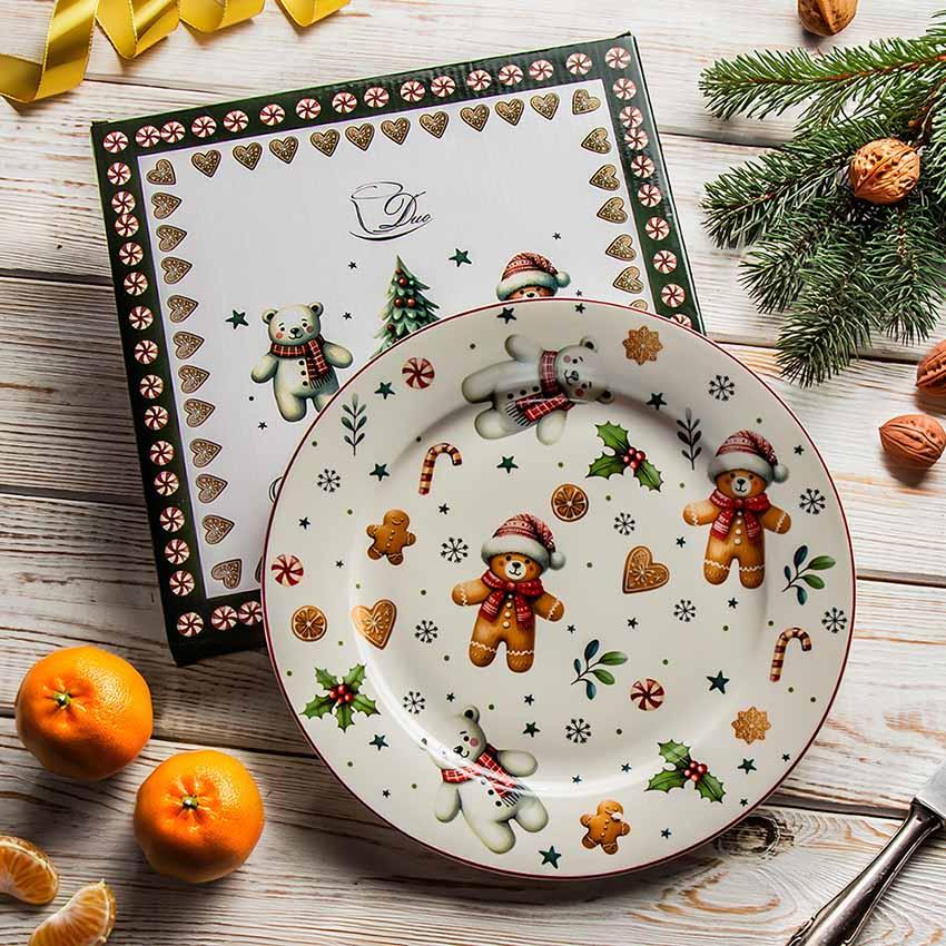 Novogodišnji tanjir CHRISTMAS CUTIES 25cm 
