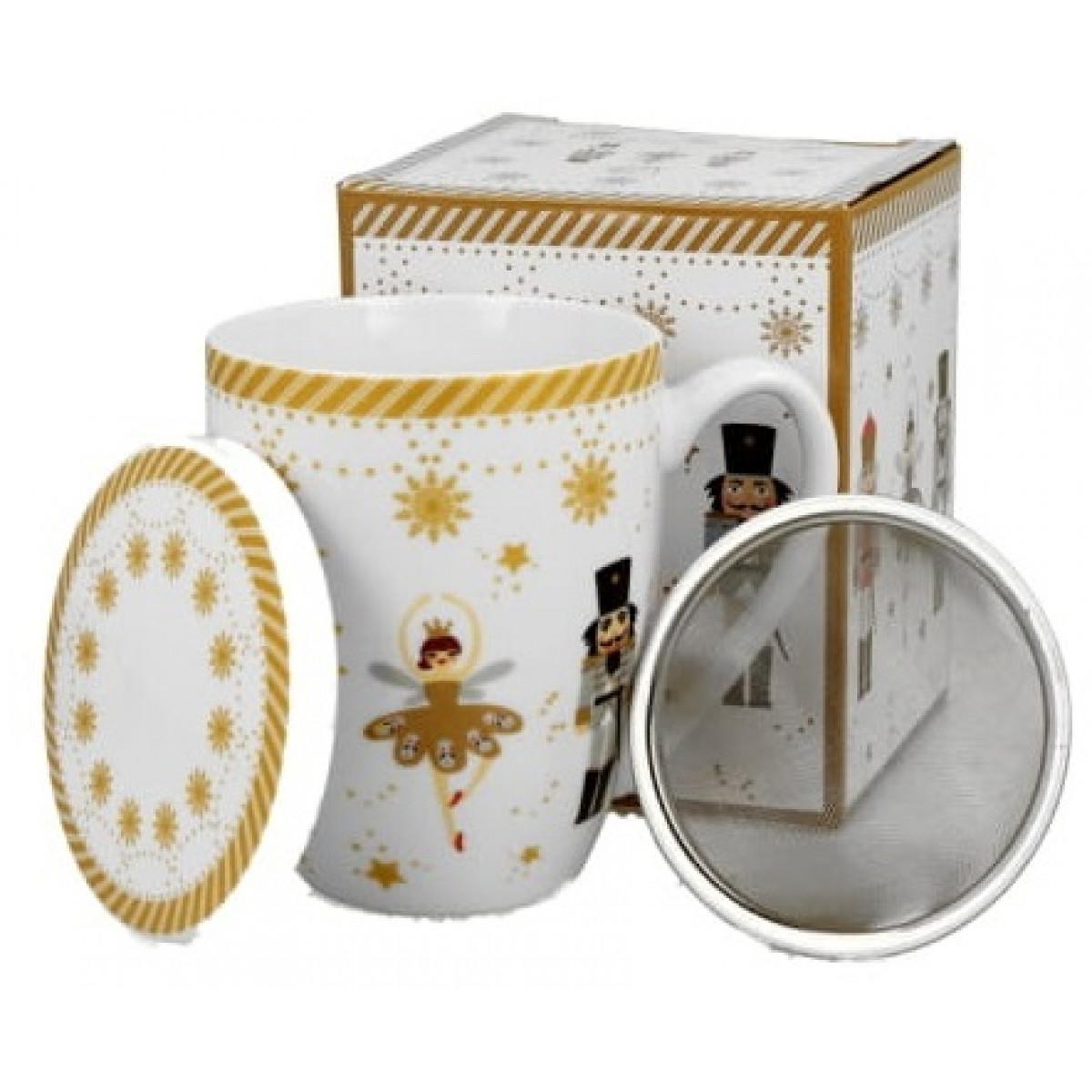 Novogodišnja šolja sa infuzerom CHRISTMAS BALLERINA 