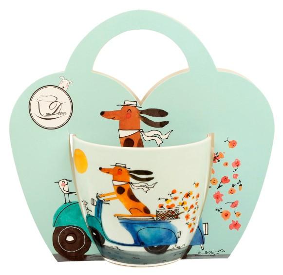 Velika šolja DOG'S WORLD - DOG ON A SCOOTER 460ml 