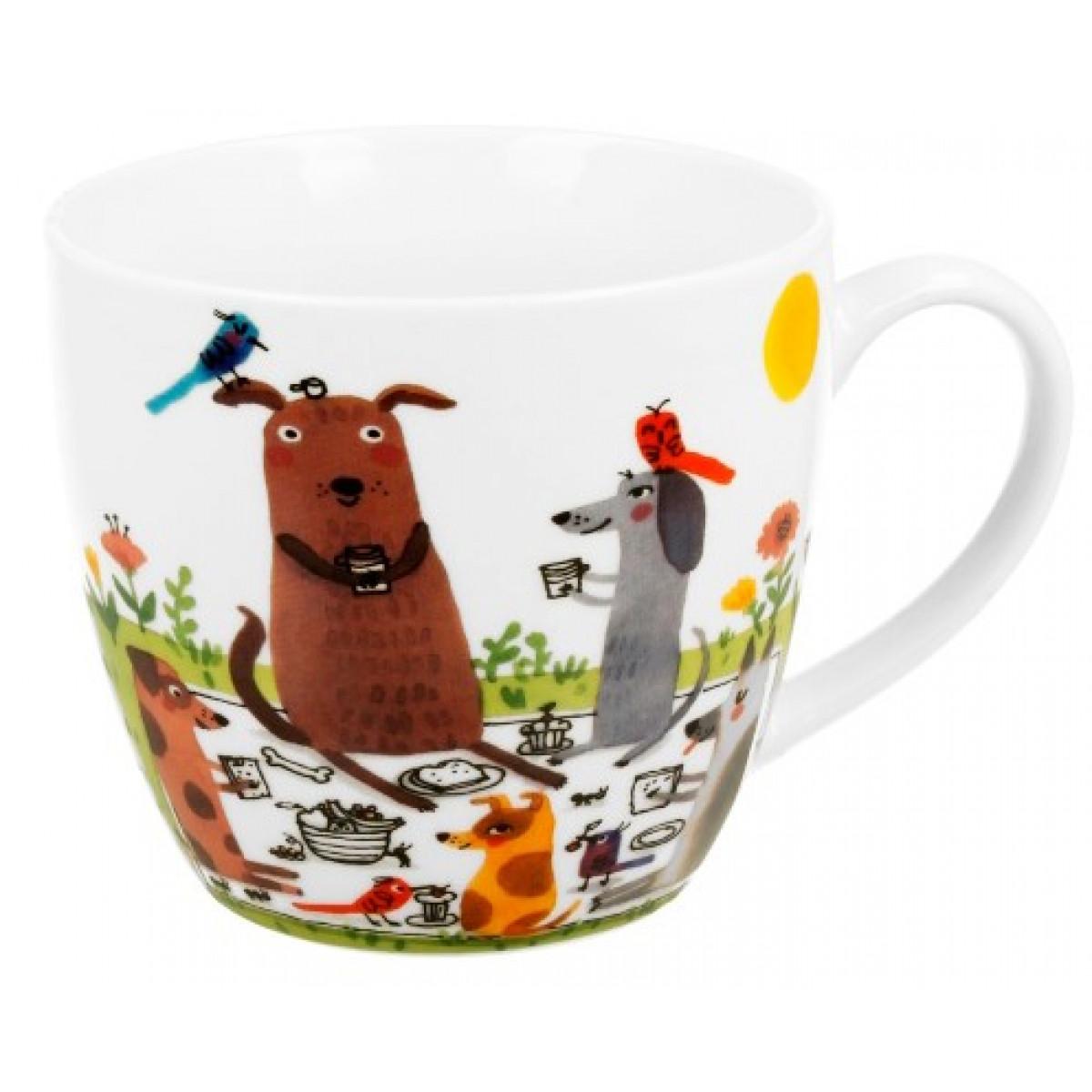 Velika šolja DOG'S WORLD - DOG PICNIC 460ml 