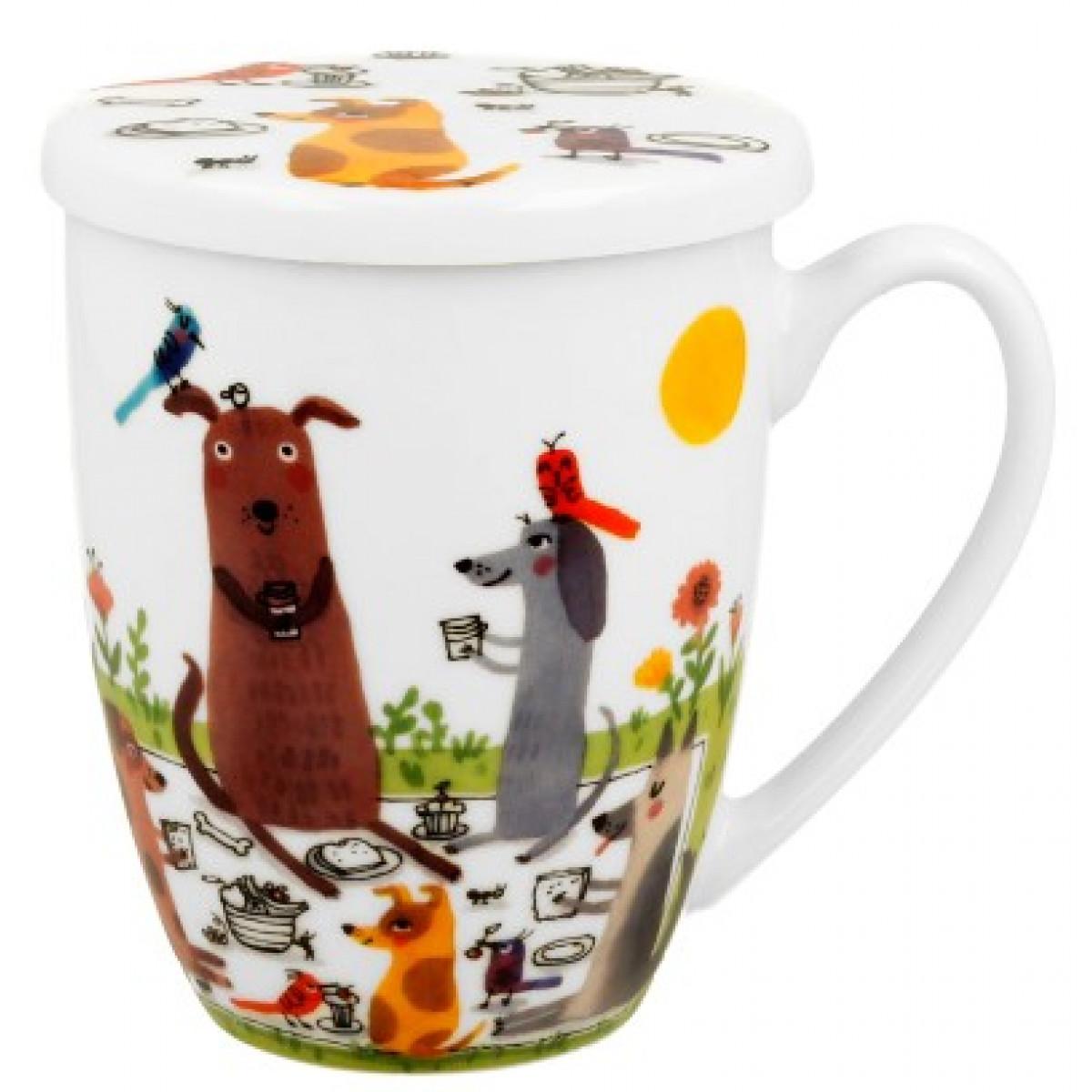 Šolja sa infuzerom DOG'S WORLD - DOGS PICNIC 430ml 