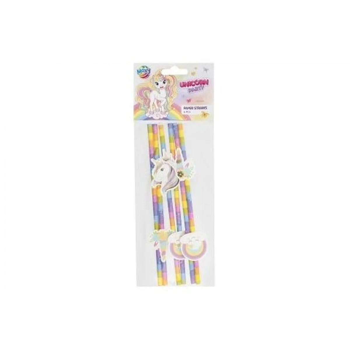 Papirne slamčice 19cm UNICORN 6 kom 