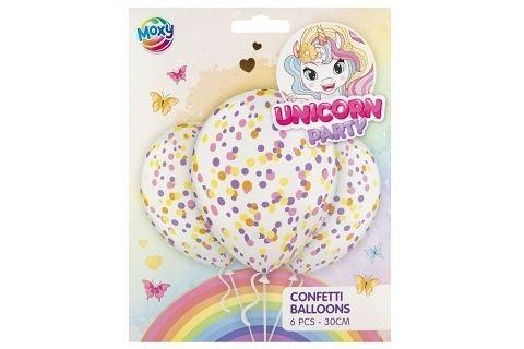 Rođendanski baloni 30 cm UNICORN 6 kom 