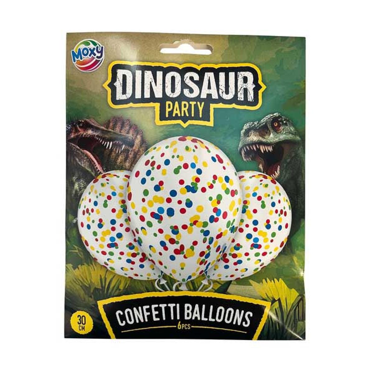 Rođendanski baloni 30 cm DINO 6 kom 