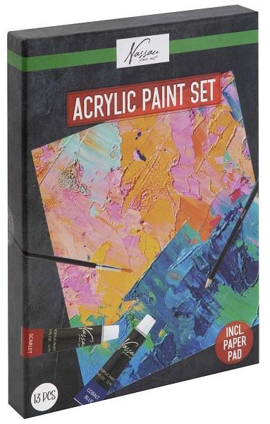 Set akrilnih boja i podloga 
