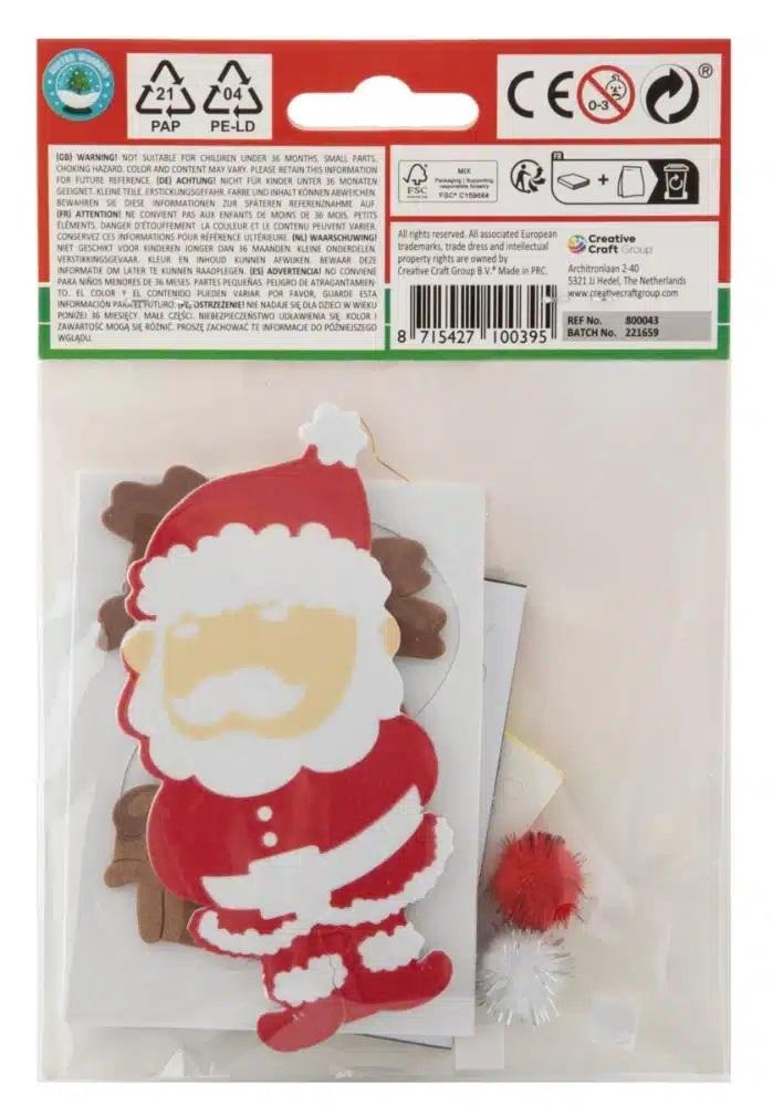 Kreativni set - napravi ukrase NOVA GODINA 7x12cm 