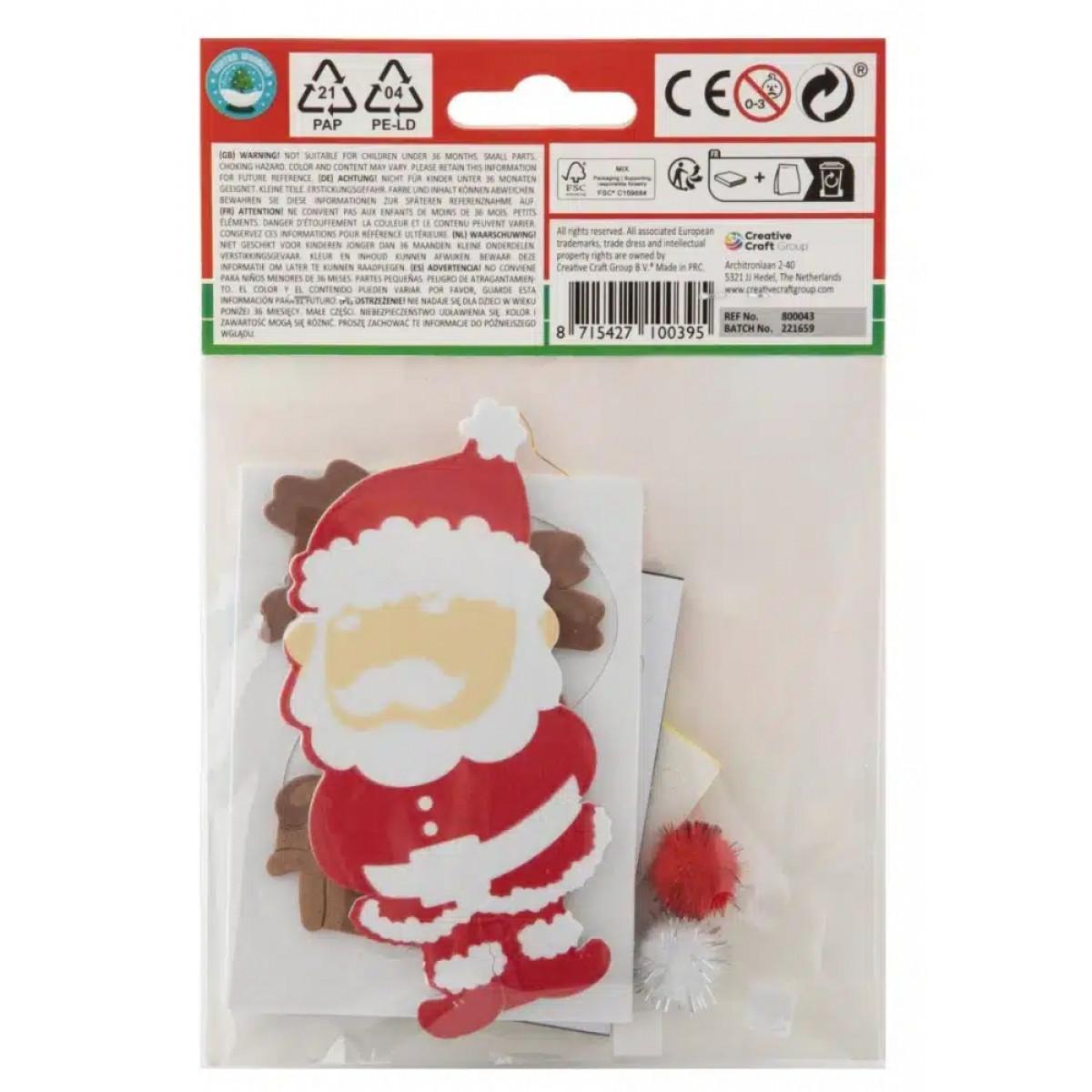 Kreativni set - napravi ukrase NOVA GODINA 7x12cm 