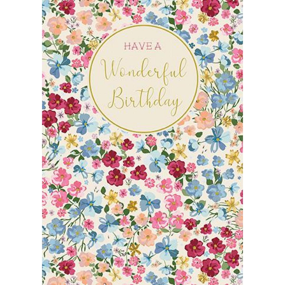 Rođendanska čestitka DITSY FLORAL BIRTHDAY 