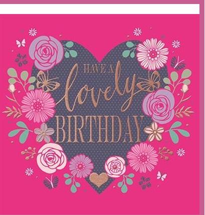 Rođendanska čestitka FLORAL HEART 
