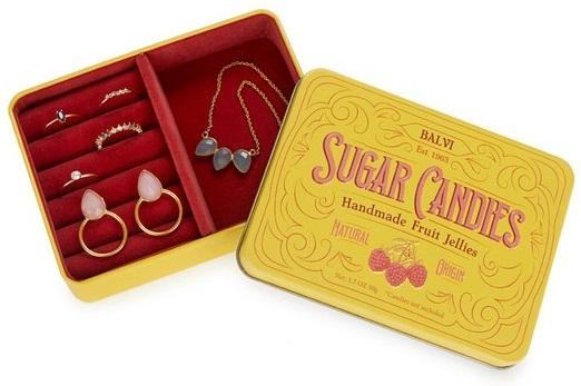 Ostava za nakit SUGAR CANDIES - ŽUTA 