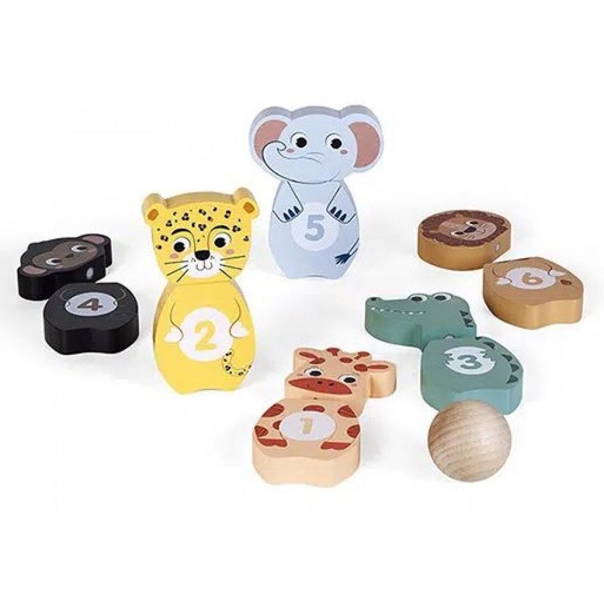 PINO drveni set za KUGLANJE 