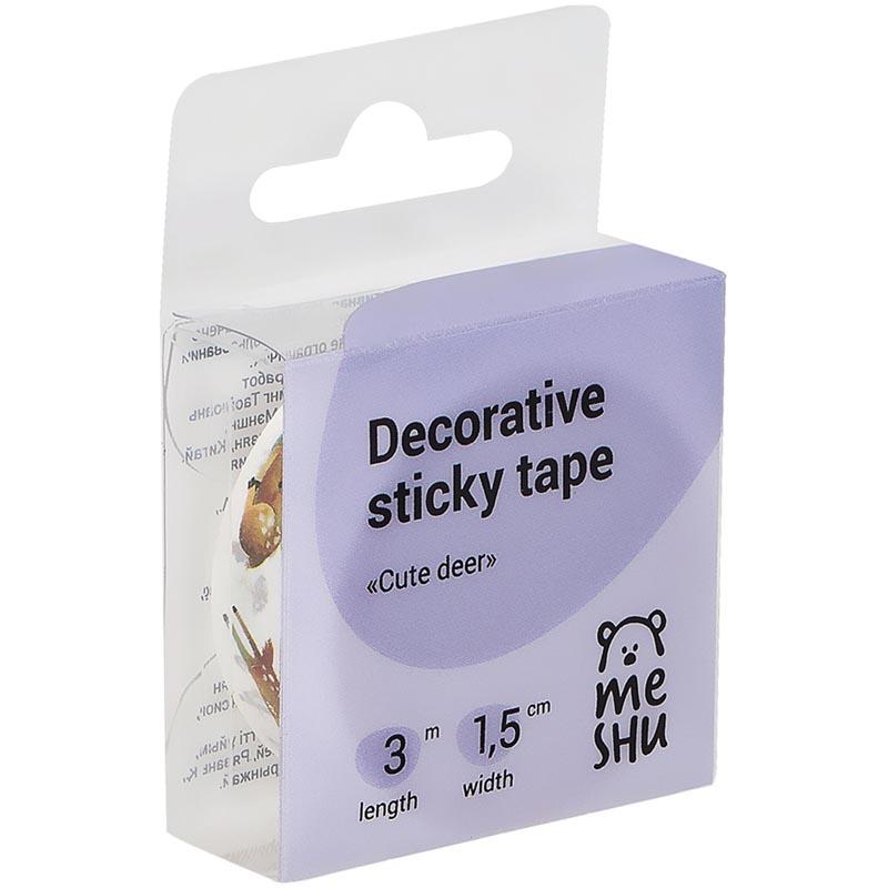 Dekorativna lepljiva traka MESHU - CUTE DEER 15mm x 3m 