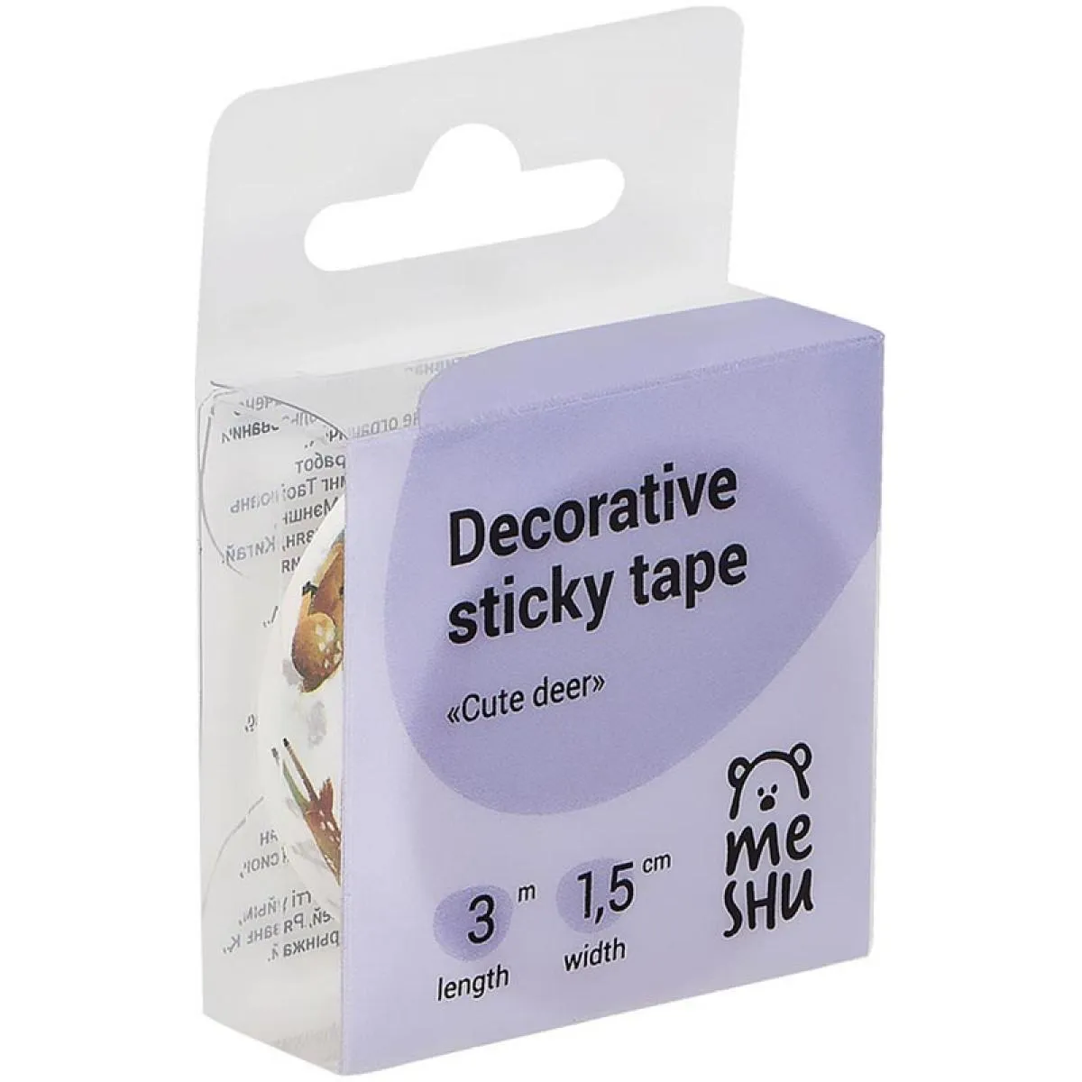 Dekorativna lepljiva traka MESHU - CUTE DEER 15mm x 3m 