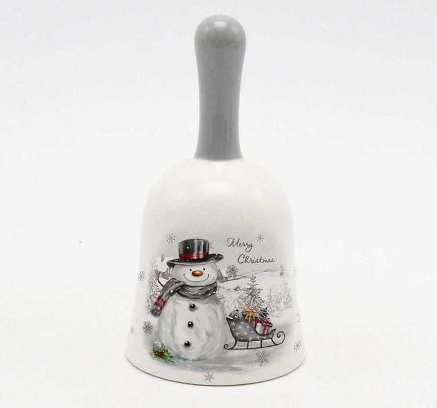 Novogodišnji ukras KERAMIČKO ZVONCE 15cm 