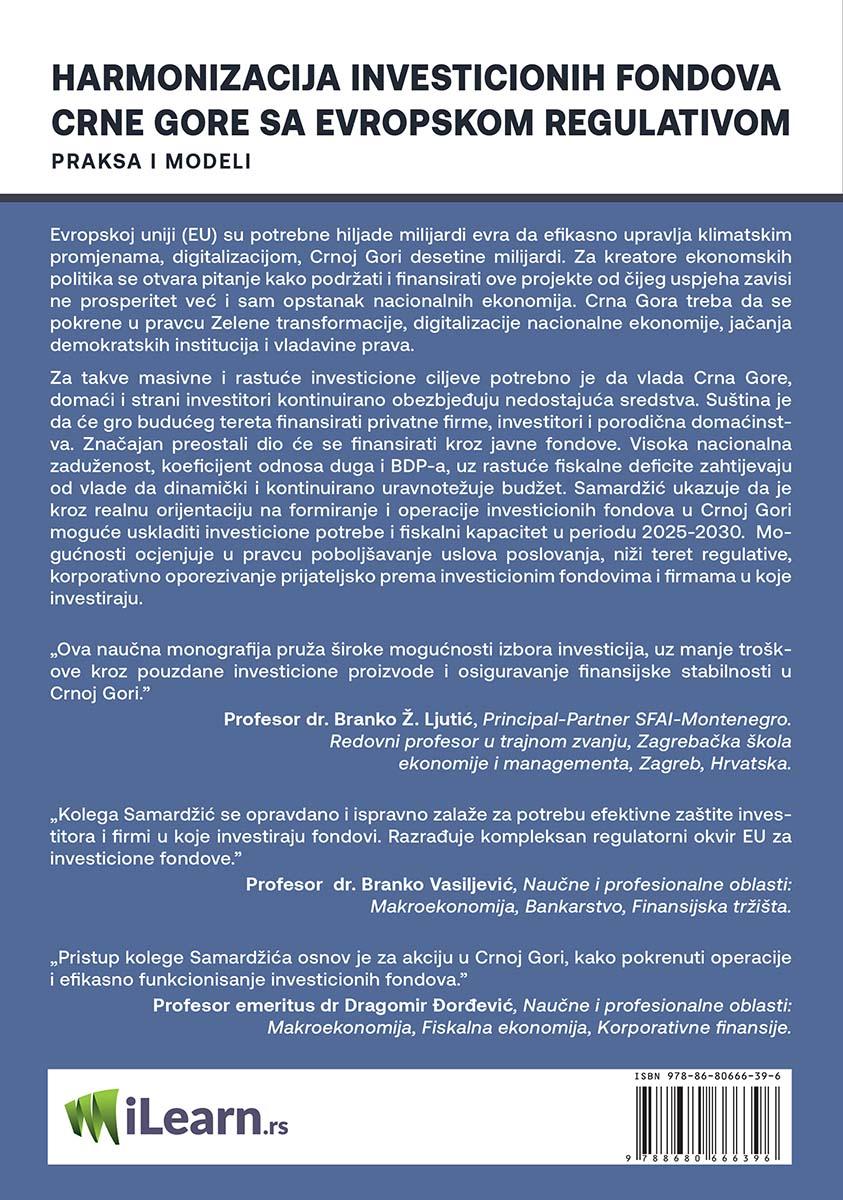 HARMONIZACIJA INVESTICIONIH FONDOVA CRNE GORE SA EVROPSKOM REGULATIVOM 