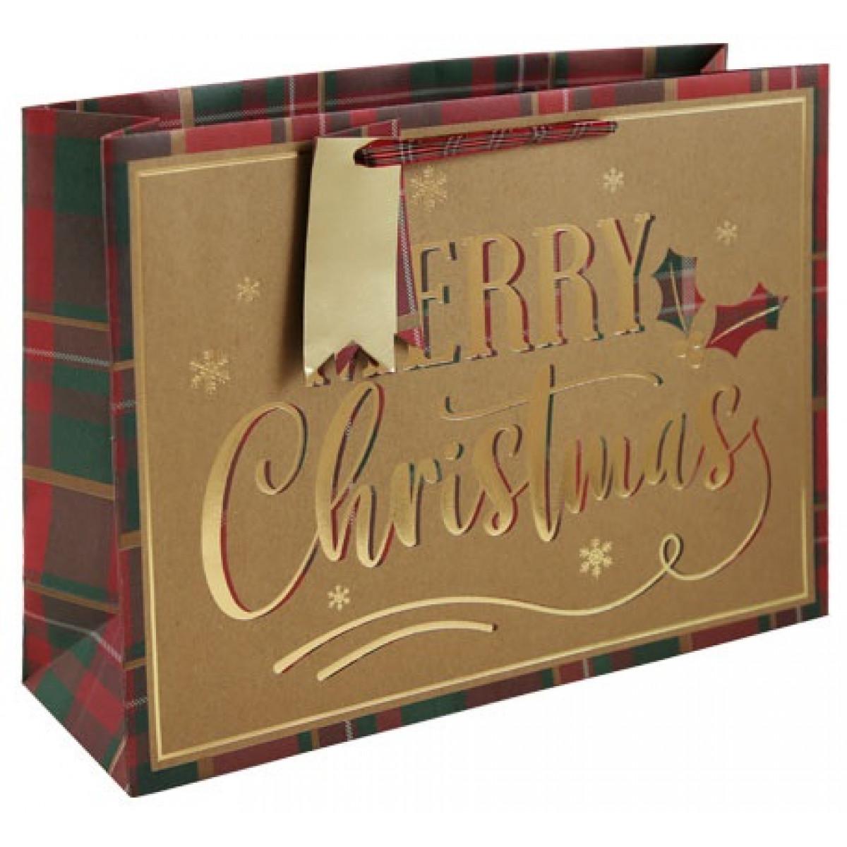 Novogodišnja kesa MERRY CHRISTMAS L 