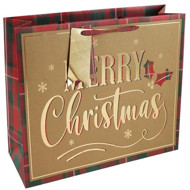 Novogodišnja kesa  MERRY CHRISTMAS XL 