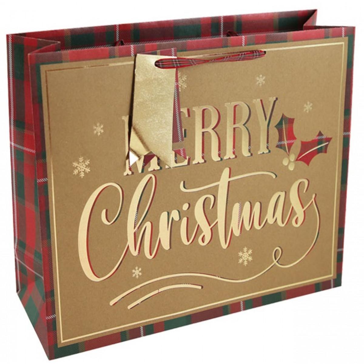 Novogodišnja kesa  MERRY CHRISTMAS XL 