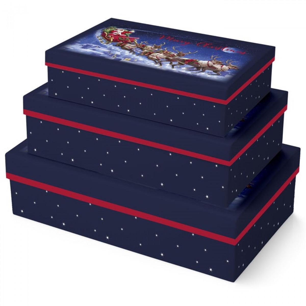 Novogodišnja kutija FLYING SANTA L 