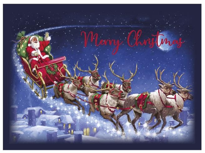 Novogodišnja kutija FLYING SANTA S 